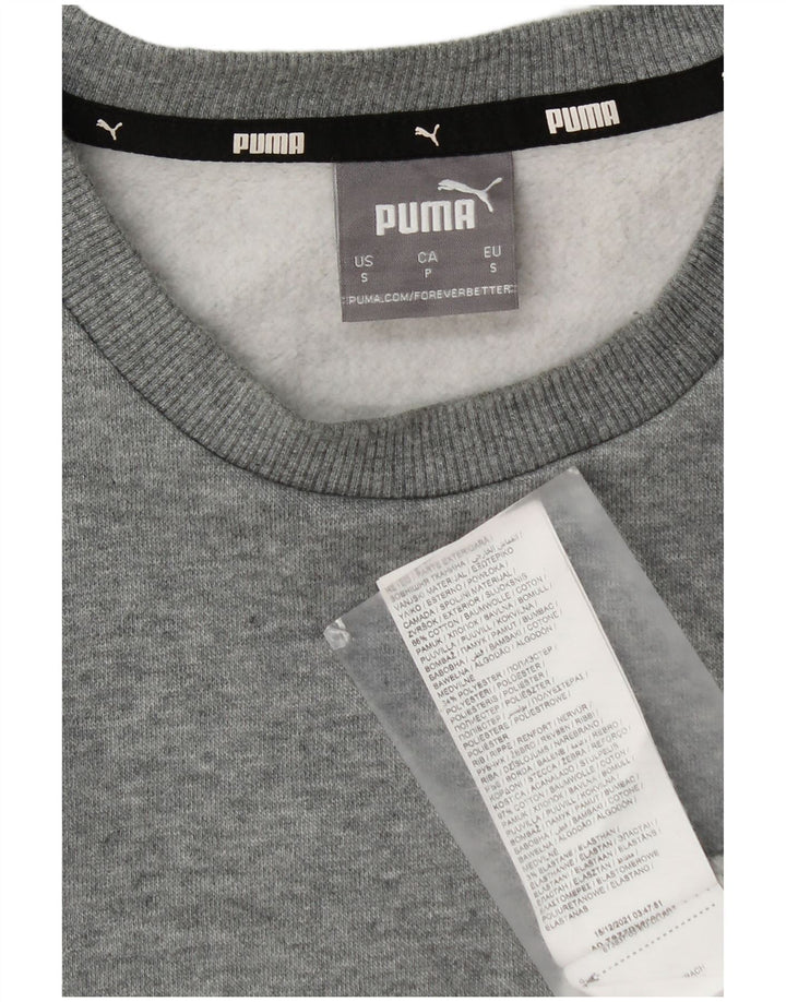 Puma Sweat-shirt pour homme en coton gris Small