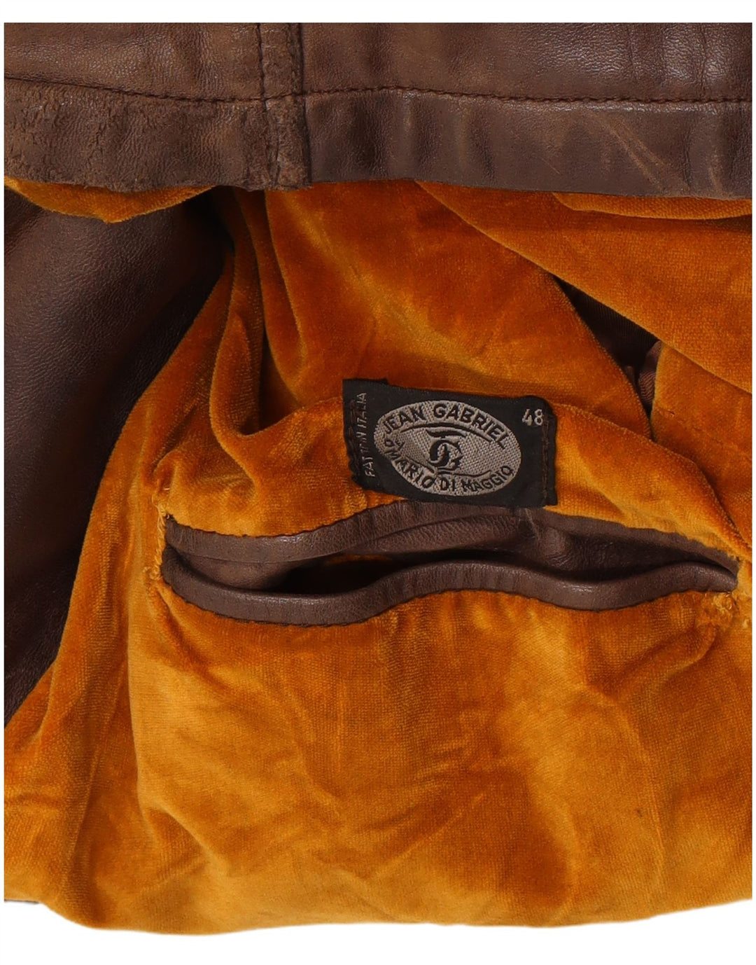 Veste En Cuir Militaire Femme Jean Gabriel IT 48 XL Marron