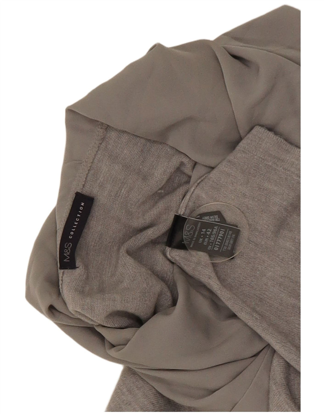 Marks & Spencer Haut à manches longues pour femme UK 44 Acrylique moucheté gris moyen