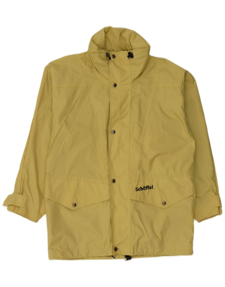 Schoffel Veste de pluie à capuche coupe ample pour homme UK 36 Small Jaune Polyester