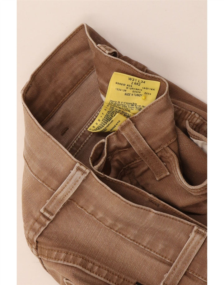Wrangler Jean Slim Homme W31 L34 Marron Coton