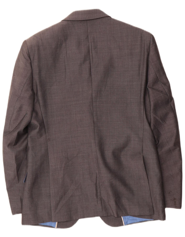 Marks & Spencer Veste blazer à 2 boutons pour homme UK 38 laine gris moyen