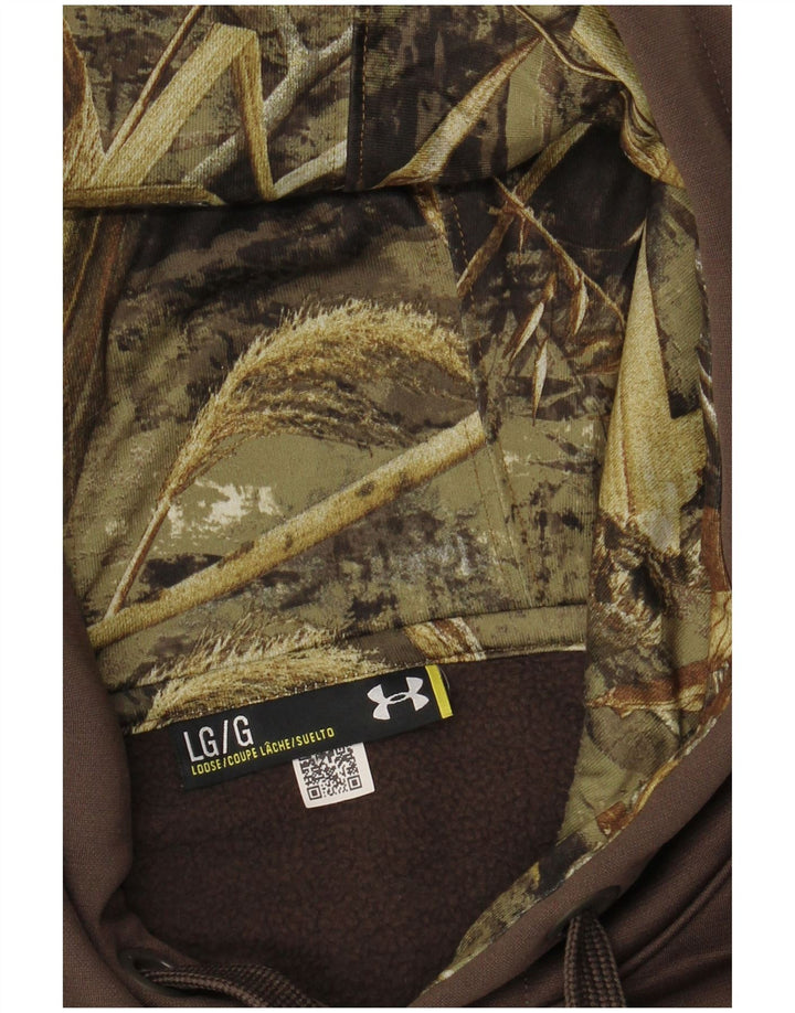 UNDER ARMOUR Pull à Capuche Graphique Homme Kaki Large