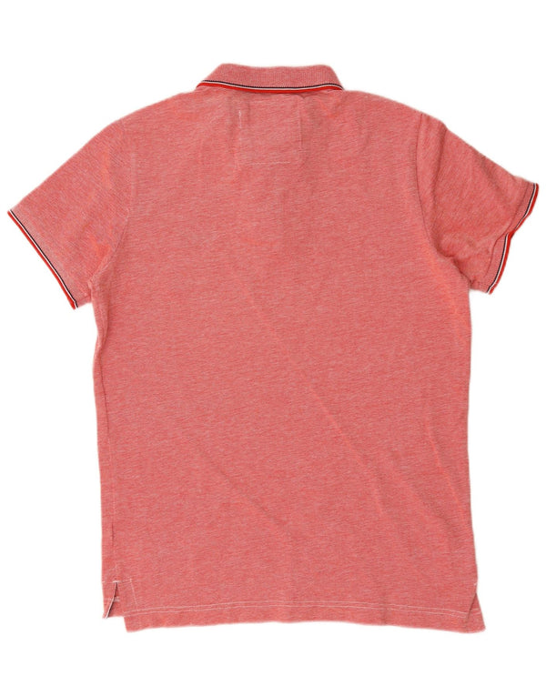 Superdry Polo Homme Large Rouge Moucheté Coton