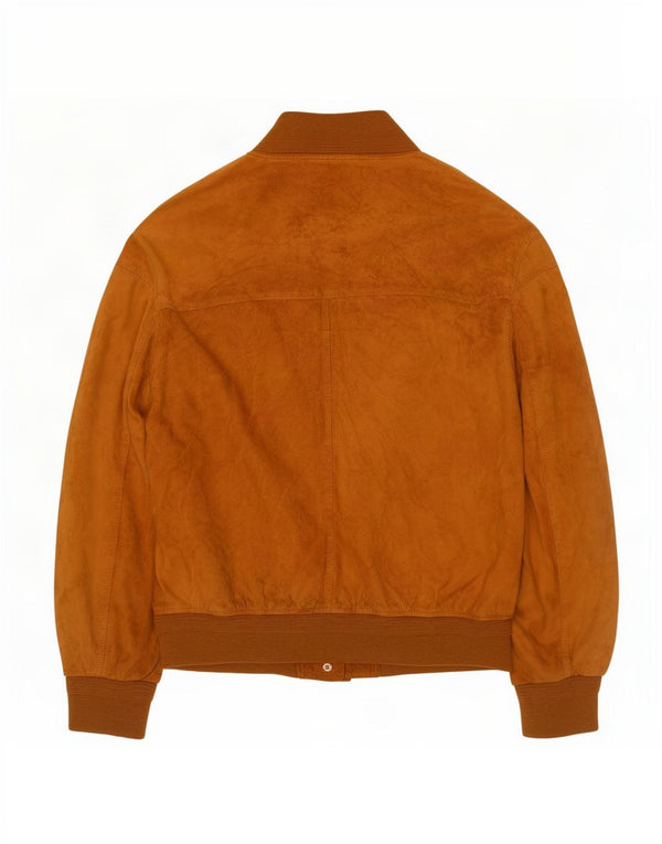 Evolution Veste Bomber en Daim pour Homme UK 44 2XL Cuir Beige
