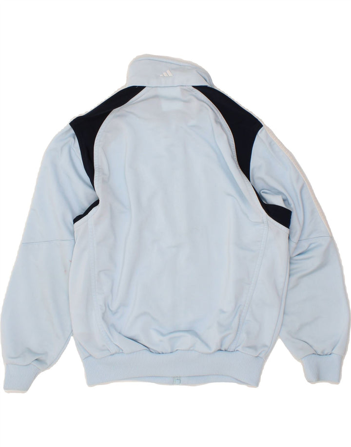 ADIDAS Boys Tracksuit Top Jacket 9-10 Years  Blue Colourblock Polyester Vintage Adidas and Second-Hand Adidas from Messina Hembry 