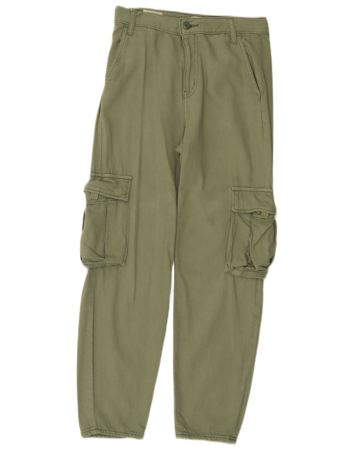 Levi's Pantalon Cargo Droit Femme W24 L28 Vert Coton