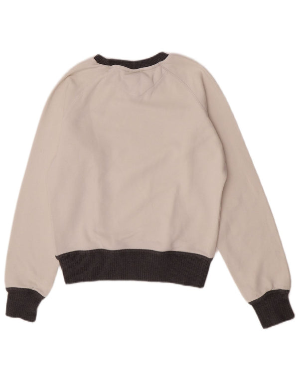 Nike Sweat-shirt graphique pour femme UK 8/10 Petit color block blanc