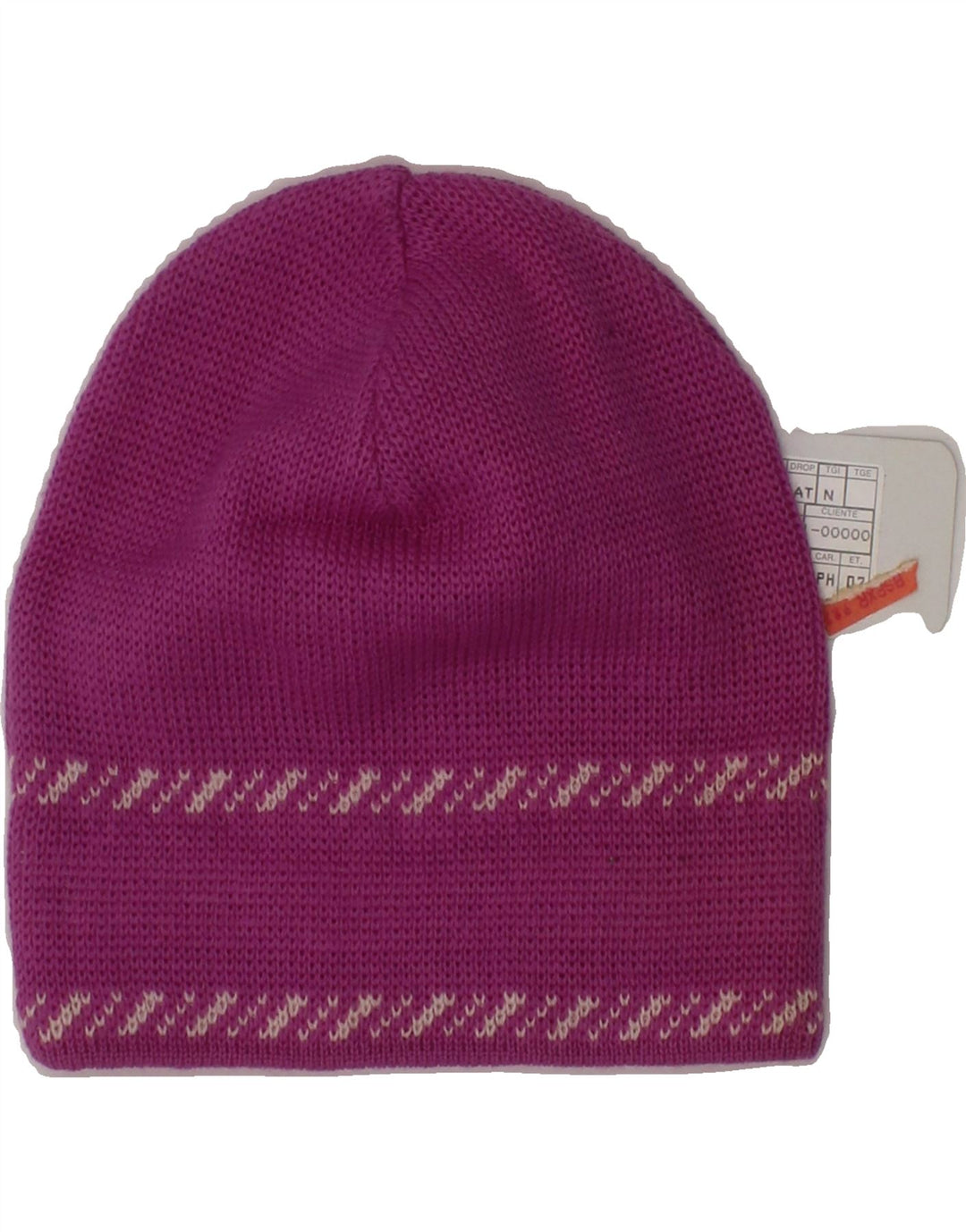 ELLESSE Womens Graphic Beanie Hat One Size Purple Wool Winter Vintage Ellesse and Second-Hand Ellesse from Messina Hembry 