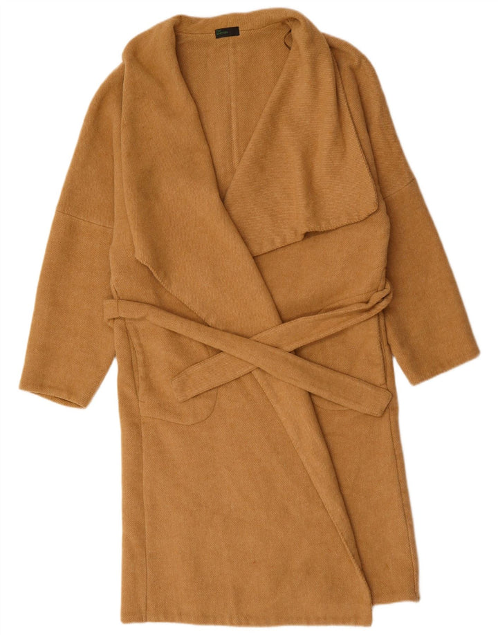 BENETTON Pardessus ouvert pour femme UK 18 XL Marron Polyester