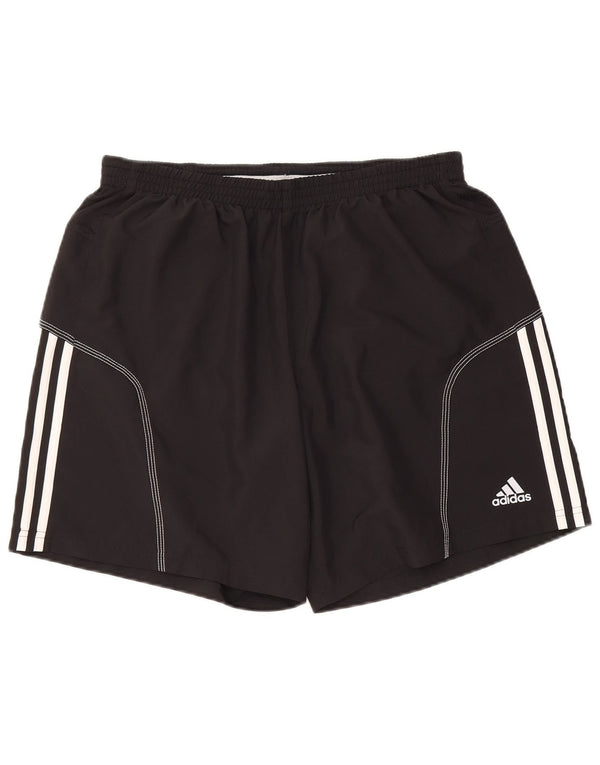 ADIDAS Short de sport Climalite pour hommes, grand, noir, polyester