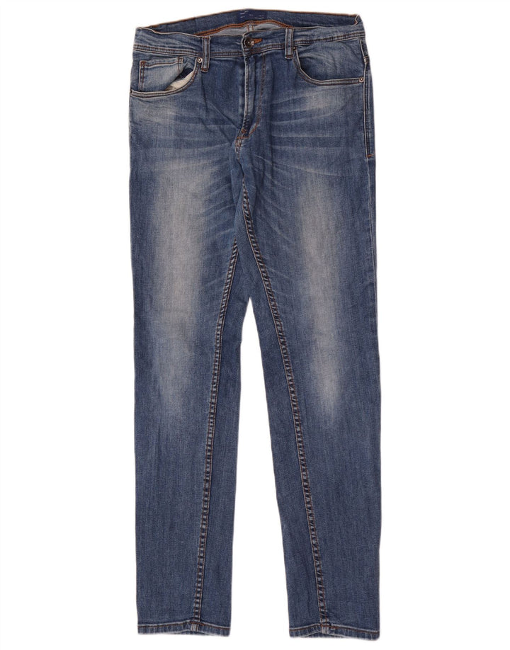 Zara Jean Slim Homme EU 40 Moyen W31 L32 Bleu Coton