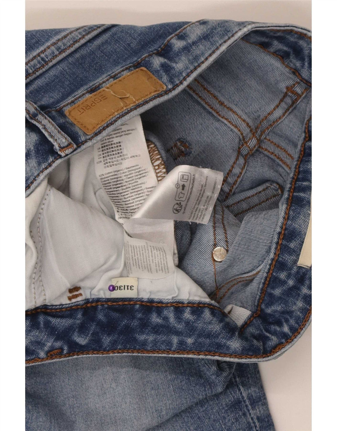 Esprit Jean Skinny Femme W31 L30 Bleu Coton