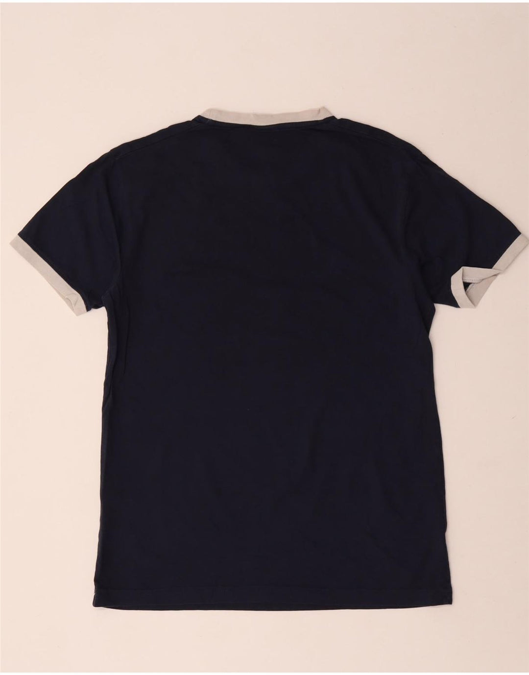 Ellesse T-Shirt Graphique Top Bleu Marine Moyen Coton Homme