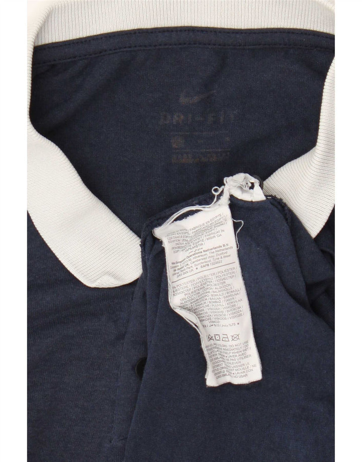 Polo Nike Dri Fit Rugby Homme Bleu Marine Moyen Polyester