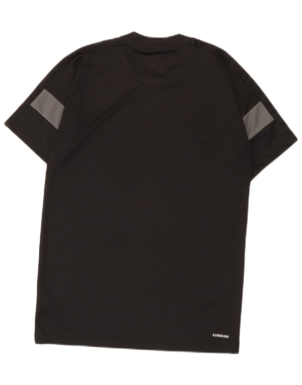 Adidas Hommes Aeroready T-Shirt Haut Petit Noir Colorblock Polyester