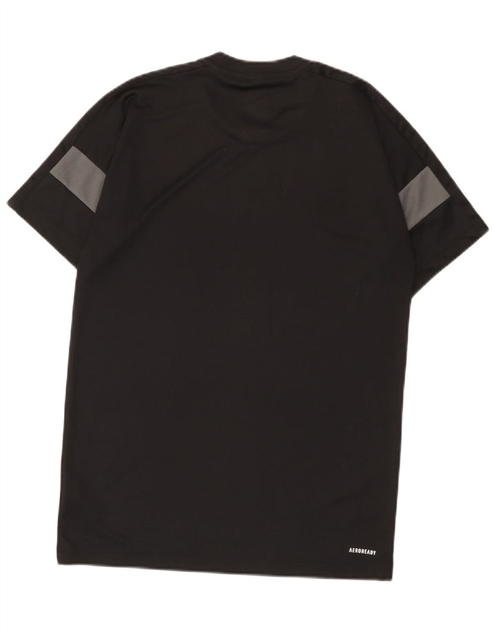 Adidas Hommes Aeroready T-Shirt Haut Petit Noir Colorblock Polyester