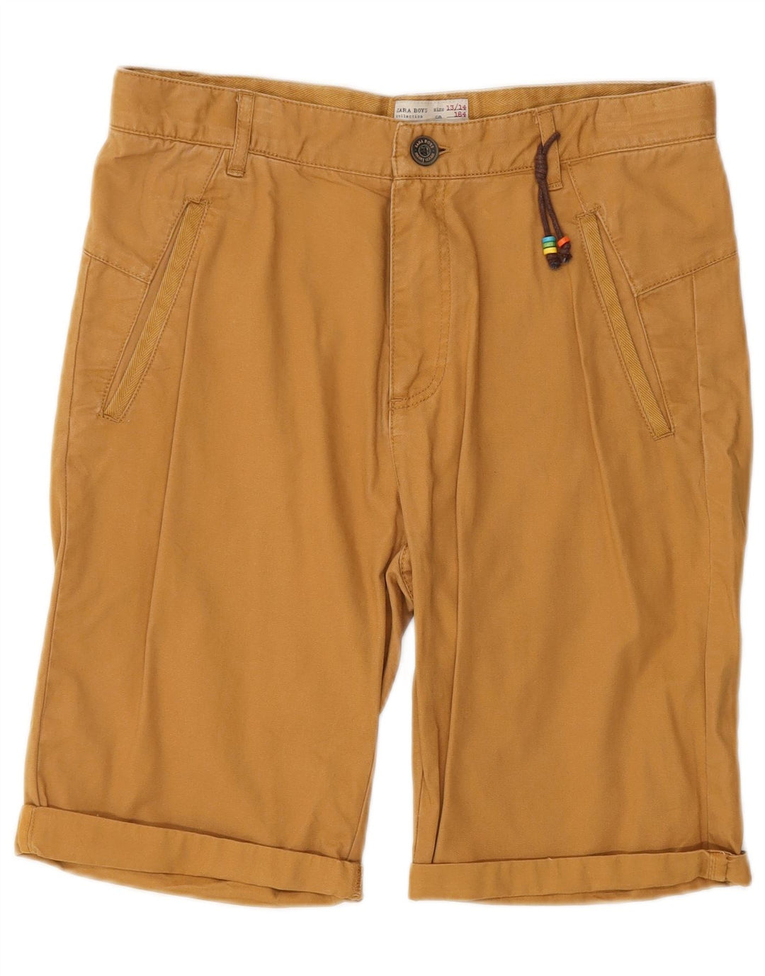 Zara Short Cargo Garçon 13-14 Ans W28 Marron Coton