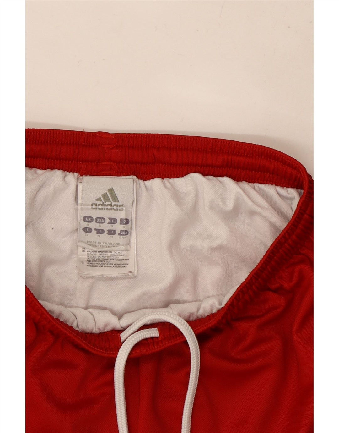 ADIDAS Short de sport Climalite pour hommes, petit, rouge, polyester