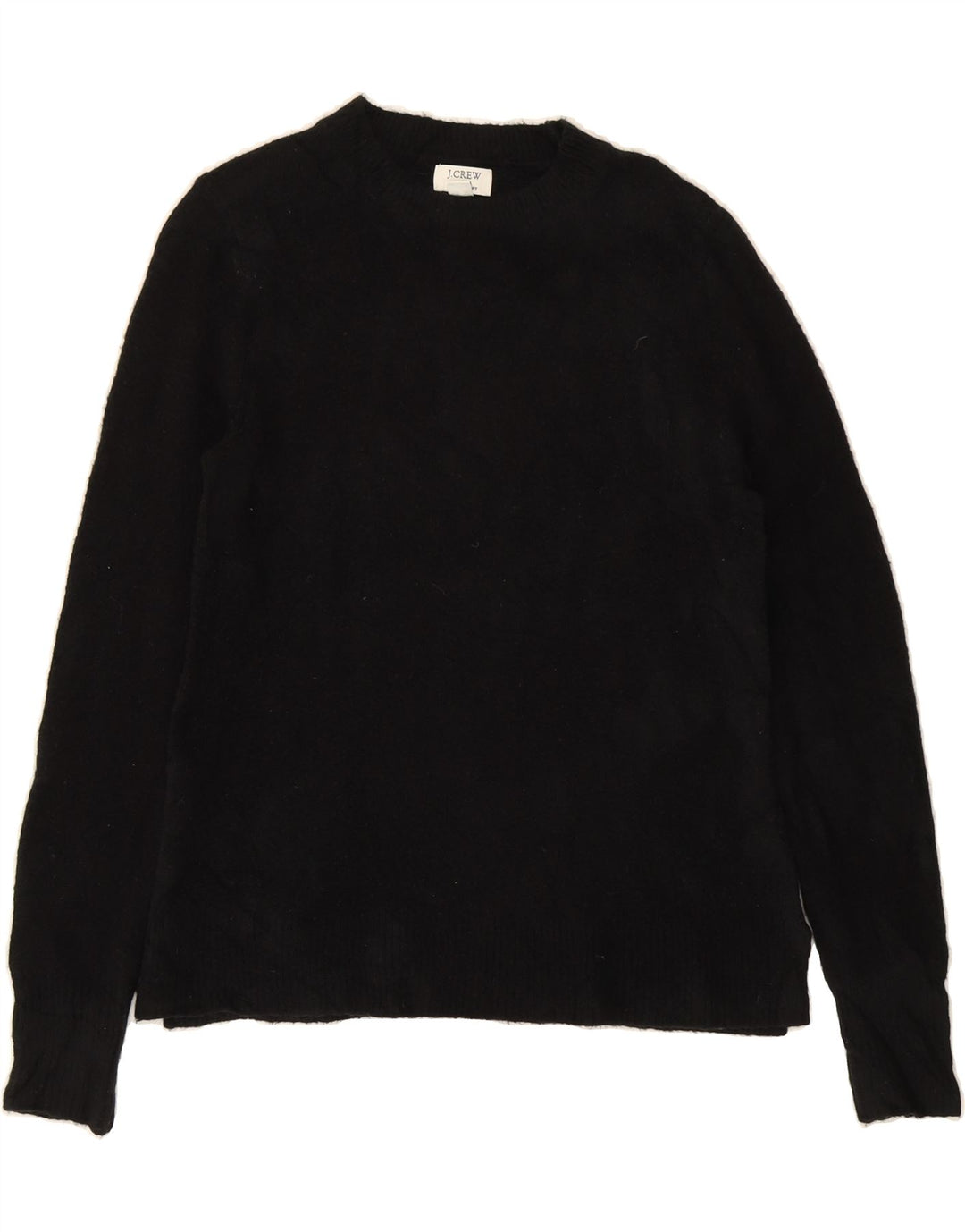 J. CREW Womens Crew Neck Jumper Sweater UK 10 Small Black Polyacrylic Vintage J. Crew and Second-Hand J. Crew from Messina Hembry 