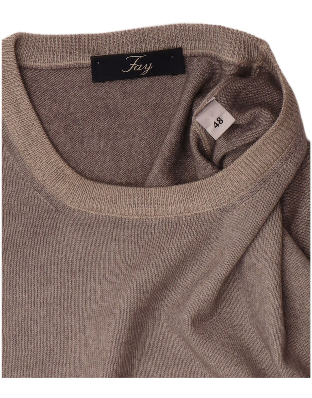 Fay Pull ras du cou pour homme IT 48 Gris moyen