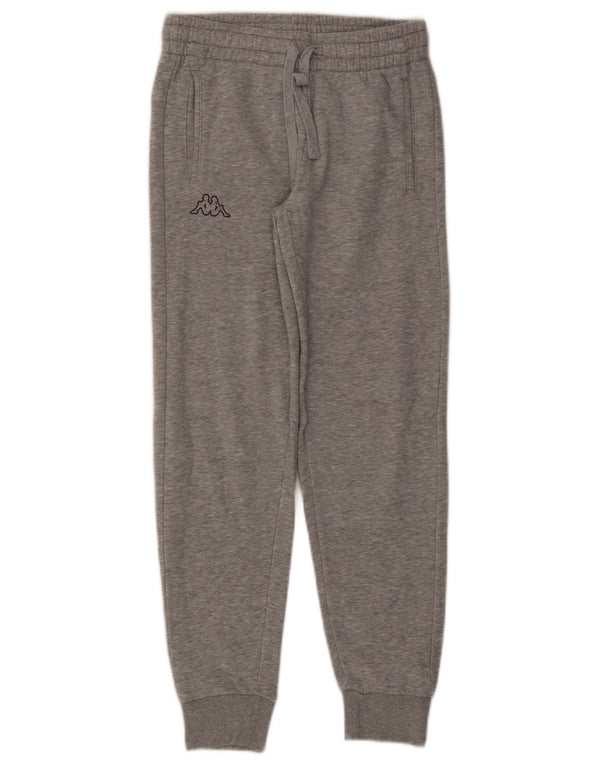 Kappa Pantalon de survêtement pour femme Joggers UK 8 Small Gris Coton