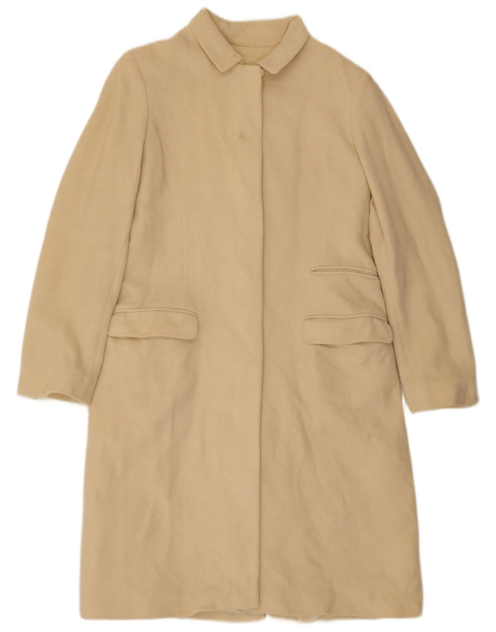 Whistler Trench-coat coupe régulière pour femme UK 14 en laine blanc cassé moyen