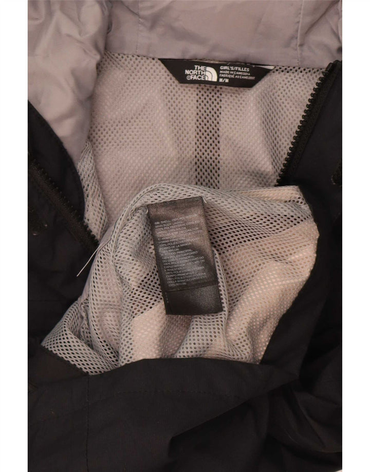 The North Face Veste de Pluie à Capuche Fille 9-10 Ans Noir Moyen Polyester