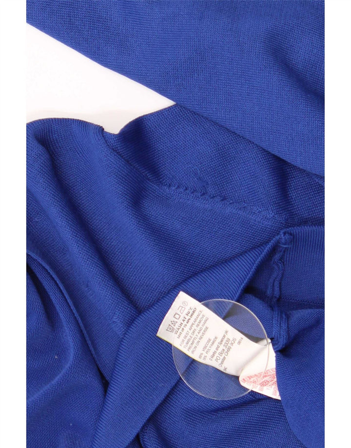 Marks & Spencer Pull Cardigan pour Femme UK 14 Grand Lin Bleu