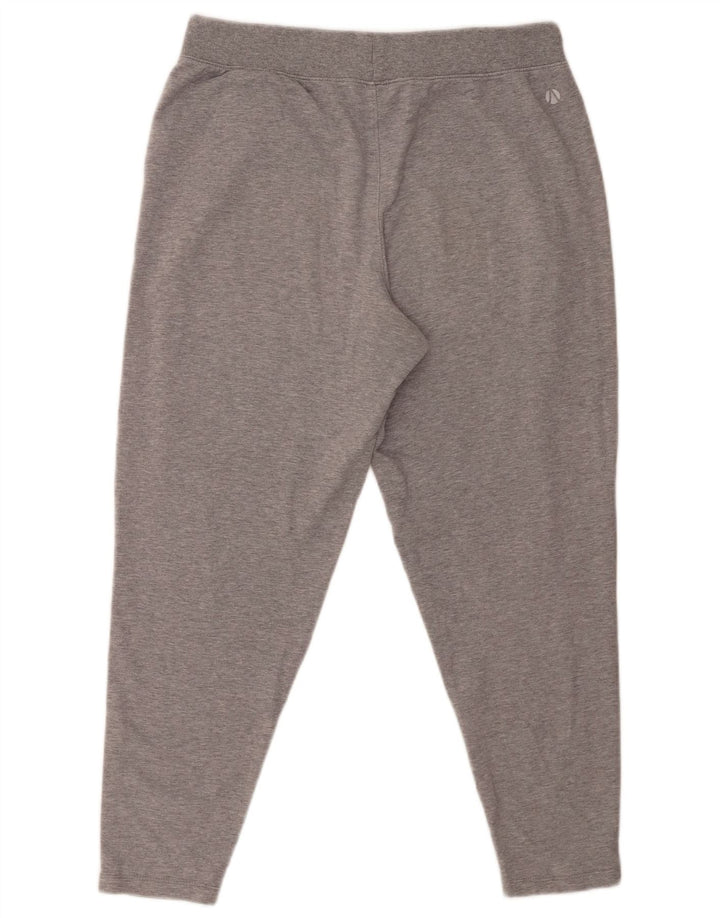 Marks & Spencer Pantalon de survêtement court pour femme UK 12 Gris moyen Coton