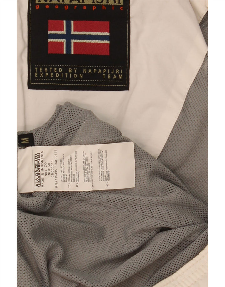 NAPAPIJRI Veste Bomber Homme UK 38 Coton Blanc Moyen
