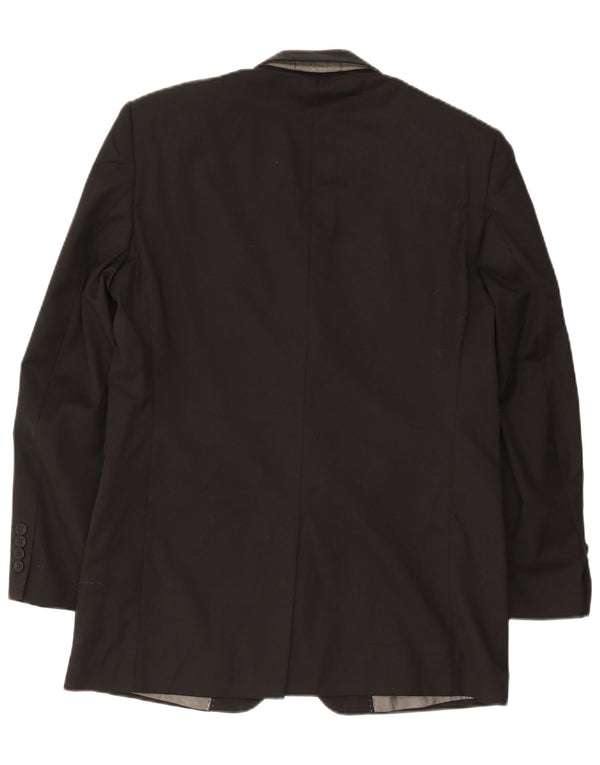 Pierre Cardin Veste blazer coupe régulière à 3 boutons pour homme UK 38 Noir moyen