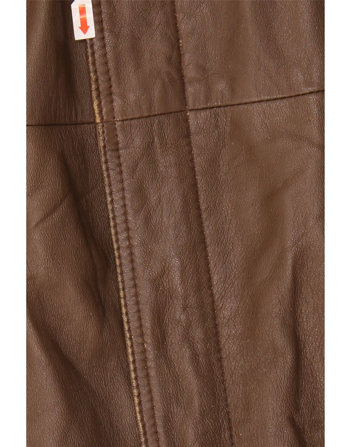 Veste en cuir homme vintage IT 52 XL Cuir marron