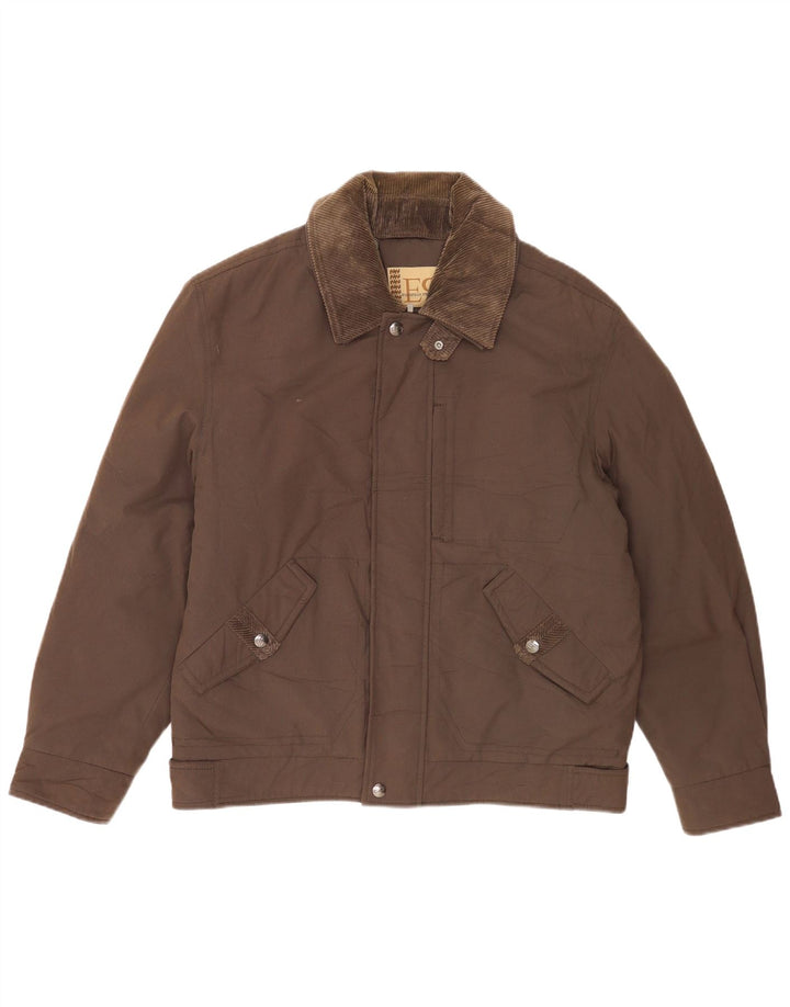 European Project Veste matelassée pour homme UK 40 Large Marron Polyester