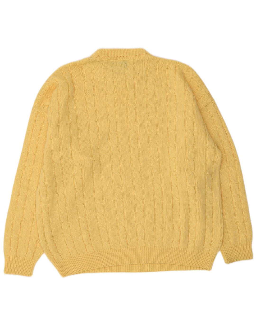 Maglieria Pull col rond pour homme en laine jaune Large