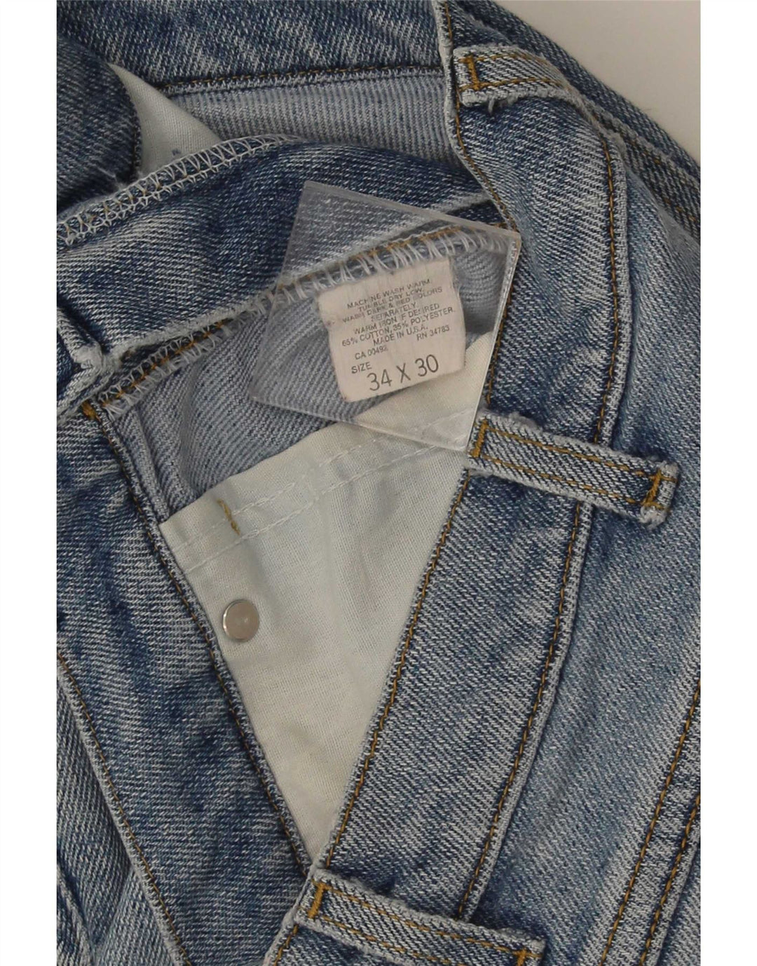 Lee Jean droit homme W34 L30 bleu coton