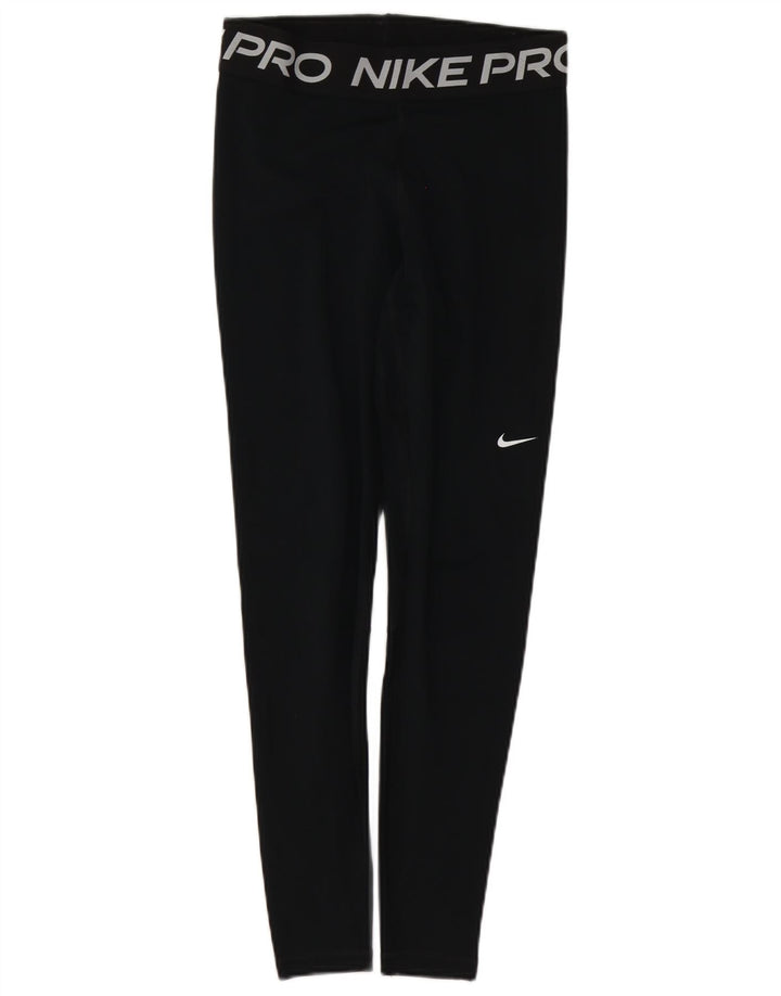 Nike Legging graphique Dri Fit pour femme UK 12 Noir moyen