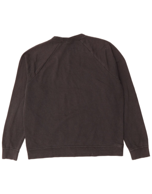 Nike Sweat-shirt pour homme en coton noir Taille L