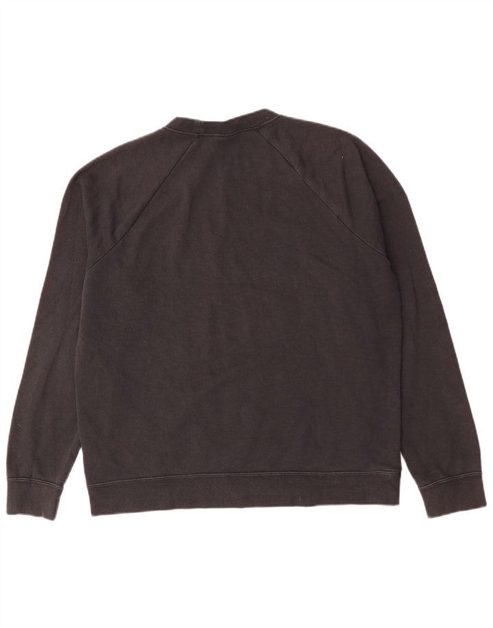 Nike Sweat-shirt pour homme en coton noir Taille L