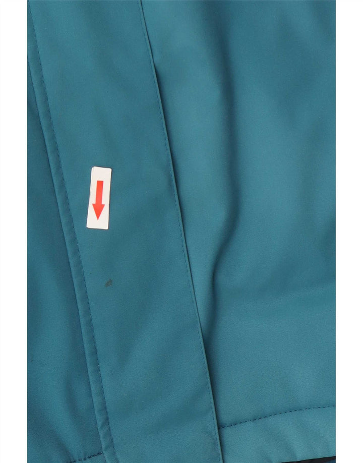 Musto Veste coupe-vent à capuche graphique pour femme UK 16 Large Bleu Polyamide