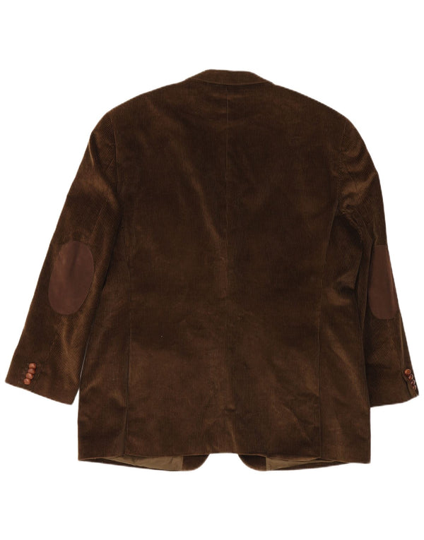 Velluto Duca Visconti Veste blazer en velours côtelé à 3 boutons pour homme UK 42 XL Kaki