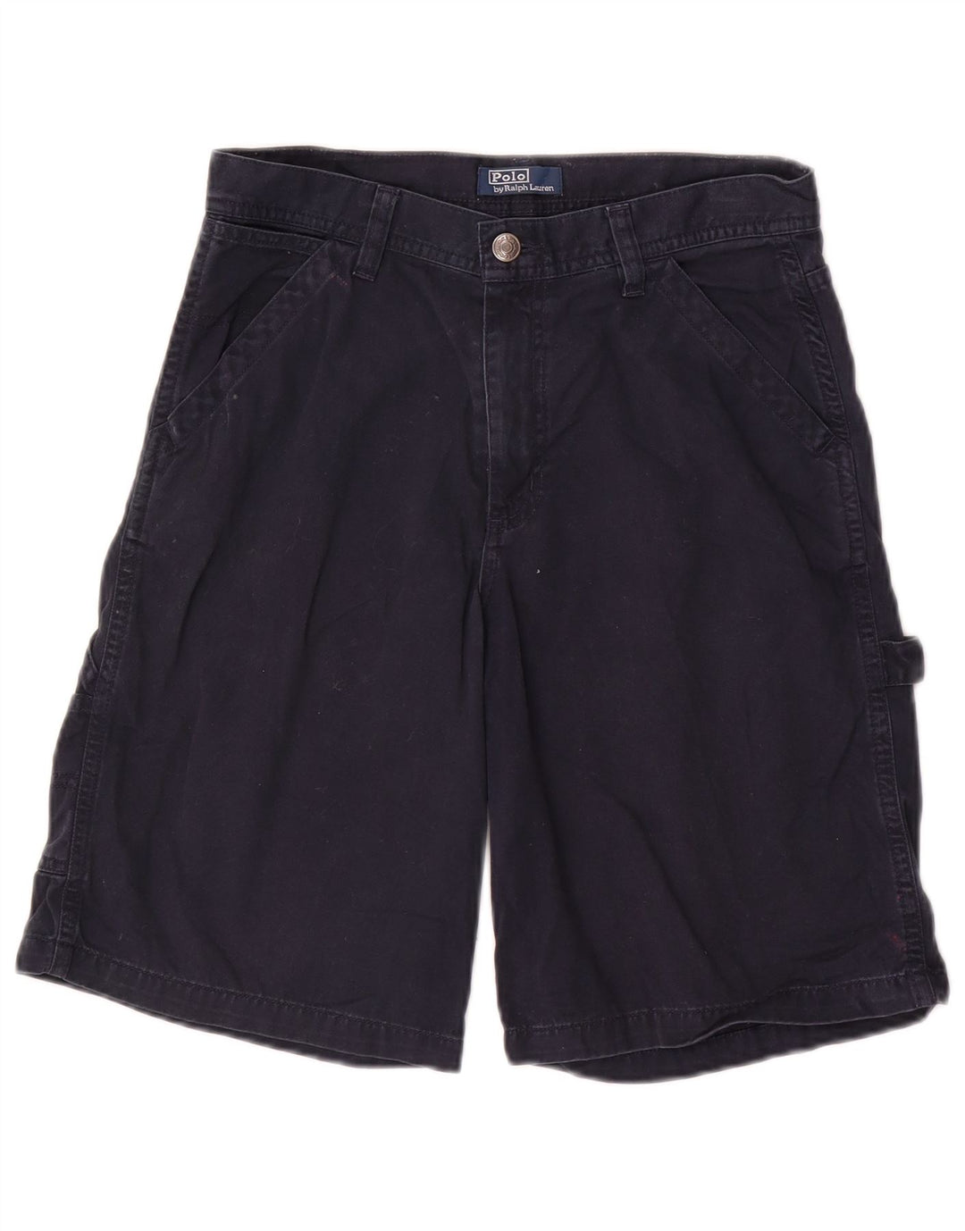 POLO RALPH LAUREN Short Cargo Garçon 11-12 ans W28 Bleu Marine Coton