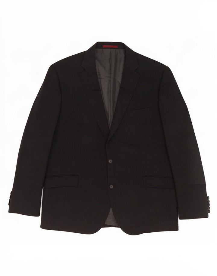 Marks & Spencer Veste blazer à 2 boutons pour homme UK 46 XL Gris Polyester