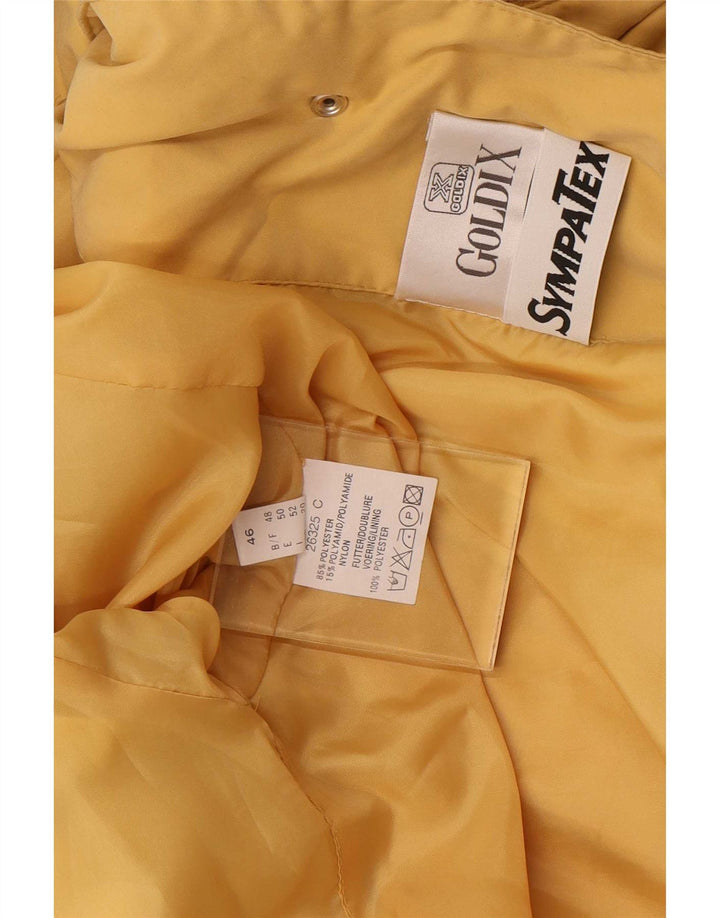 Goldix Manteau coupe-vent pour femme EU 46 XL Jaune Colourblock