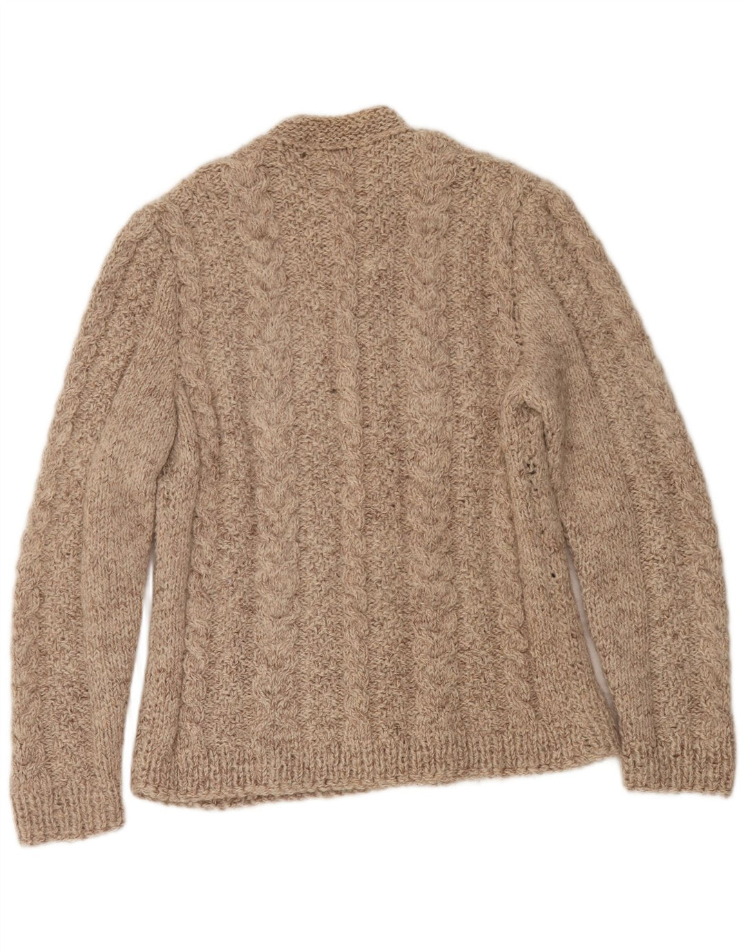 Pull Cardigan Vintage Homme Beige Moyen