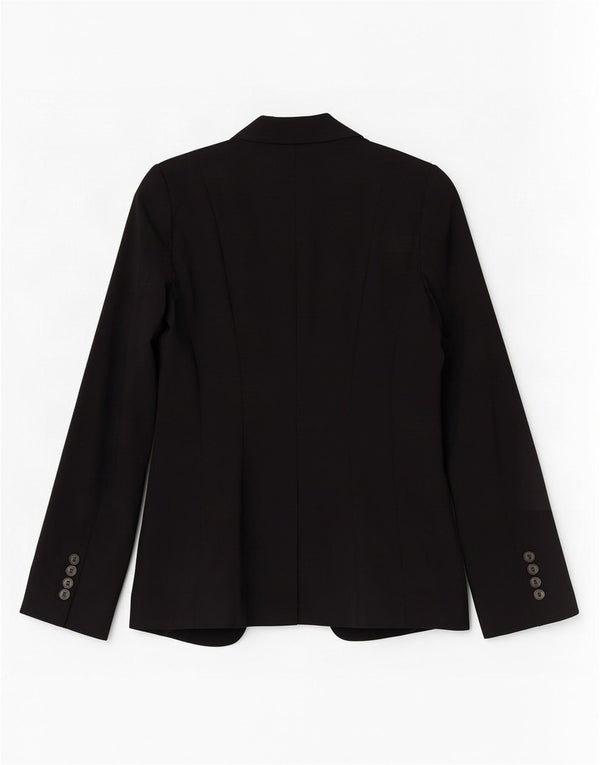 Liu Jo Veste Blazer 1 Bouton Femme IT 44 Laine Noir Moyen
