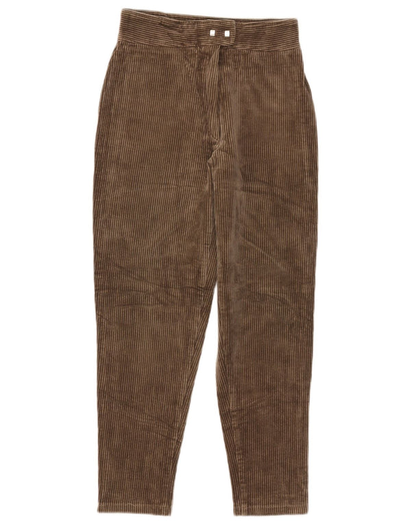 Sauvage Womens Tapered Corduroy Trousers IT 44 Medium W26 L25 Brown Cotton