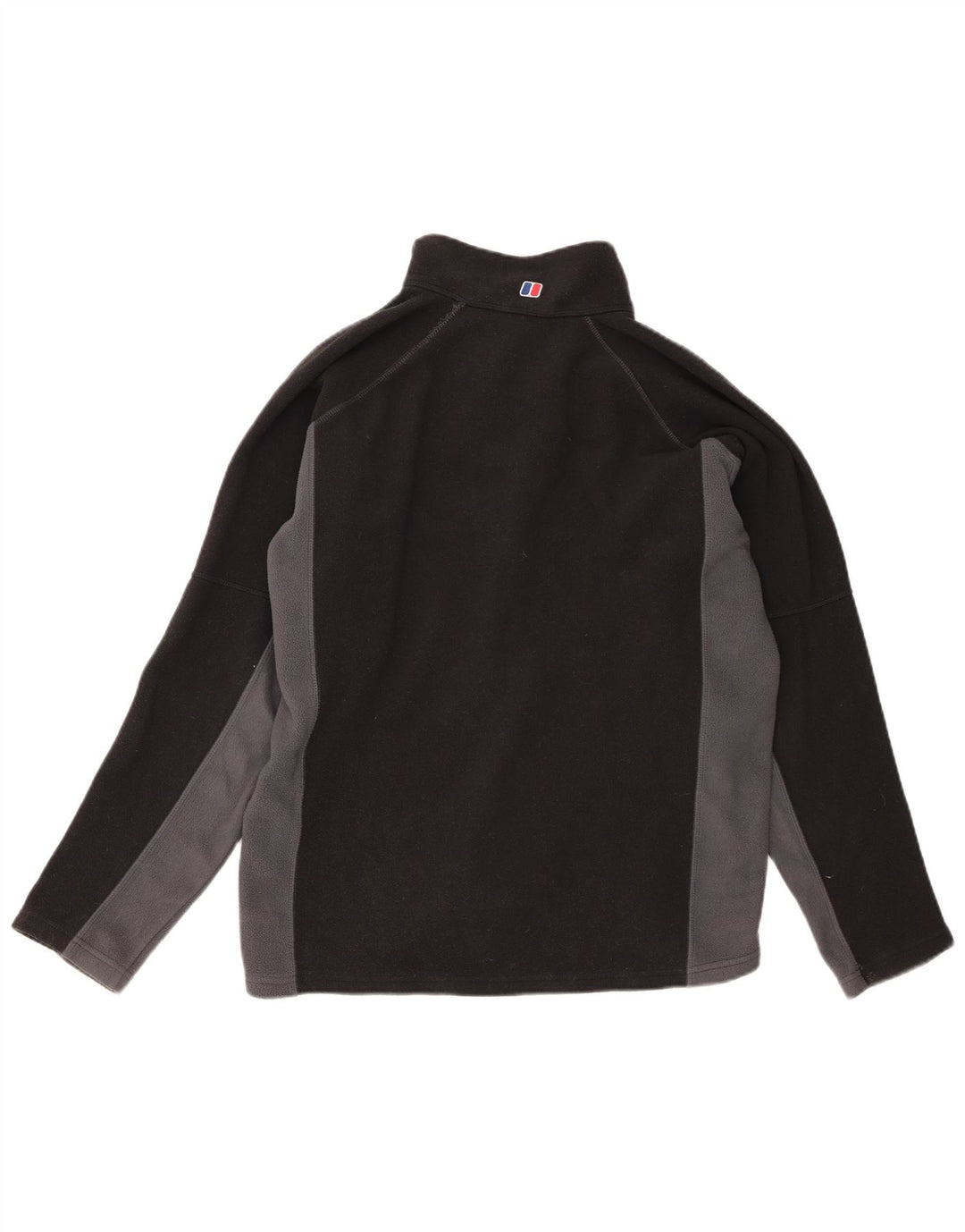 Berghaus Pull polaire à col zippé pour homme Large Noir Colorblock Polyester