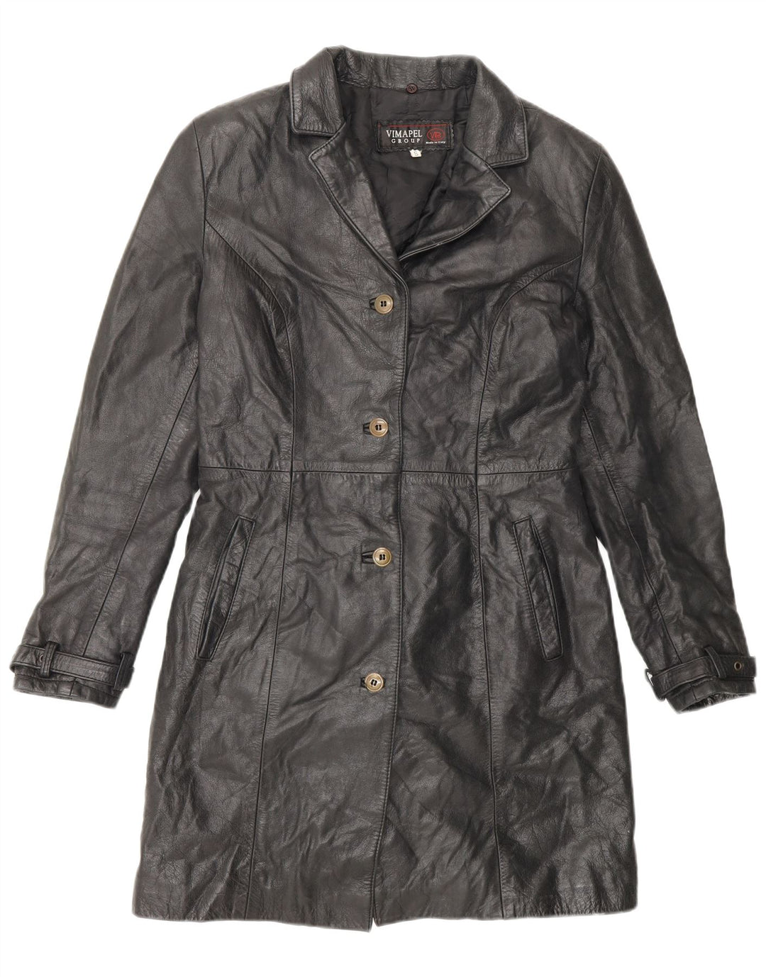 Vimapel Manteau en cuir pour femme UK 10 Petit Noir Classique