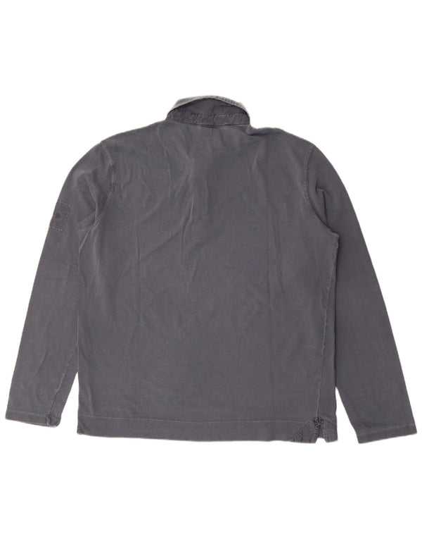 Trussardi Jeans Polo à Manches Longues Homme 2XL Gris Coton
